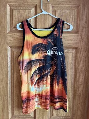 Corona Tropical Sunset Palm Tank - Orange, Yellow & Black